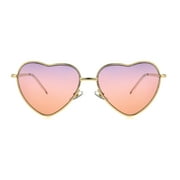Sunsentials By Foster Grant Women's Heart-Shaped Sunglasses, Gold