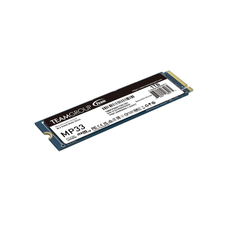 Team Group MP33 PRO 1TB PCIe 3.0 x4 NVMe 1.3 3D NAND M.2 2280