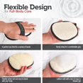 thumbnail image 4 of Loofah Body Scrubber ALMOONI Ultimate Luffa natural para hombre, 4 of 7