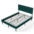 thumbnail image 6 of Newest Queen Size Upholstered Platform Bed Frame - With Headboard, No Box Spring Needed, 14'' Underbed Storage​, 6 of 14