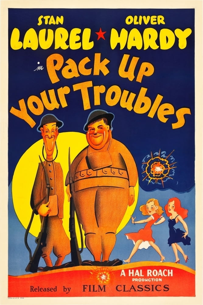 Pack Up Your Troubles From Left Stan Laurel Oliver Hardy