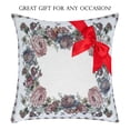 thumbnail image 2 of STPgoods Bouquet Tapestry Throw Pillow with Insert 18x18" (45x45 cm) Decorative Couch and Sofa Cushion for Living Room Bedroom Square Pillowcase, 2 of 9