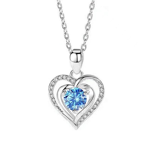 Collar para mujer, joyería para mujer, collar de corazón, estilo coreano, colgante de corazón con temperamento, cadena para clavícula, crema para el embarazo.