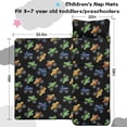 thumbnail image 5 of Monster Cartoon Truck Black Pattern Teens Toddler Nap Mat with Pillow, Sleeping Mat Bag for Preschool Daycare 59"x22", 5 of 6