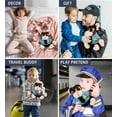 thumbnail image 3 of DolliBu Monkey with Big Eye Police Officer Plush Toy - Super Soft Monkey Cop Stuffed Animal Dress Up with Cop Uniform and Cap Outfit - Fluffy Policeman Toy Plush Gift - 6 Inches, 3 of 7