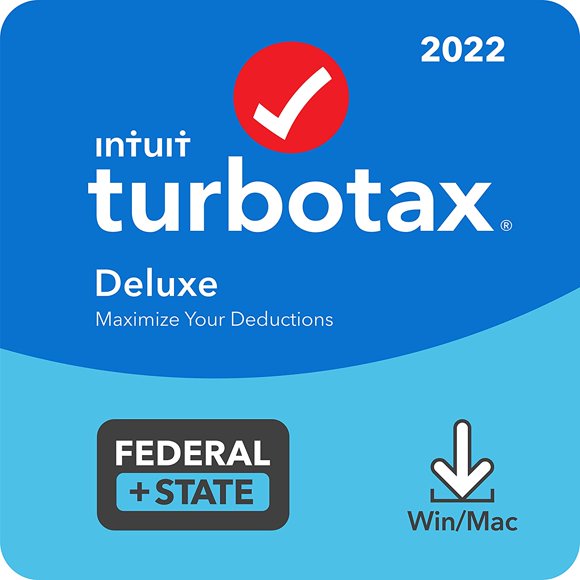 TurboTax Deluxe + State 2022 Tax Software [PC/Mac Download]
