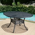 thumbnail image 5 of CoSoTower Outdoor Expandable Aluminum Dining Table, Black Sand Finish, 5 of 9