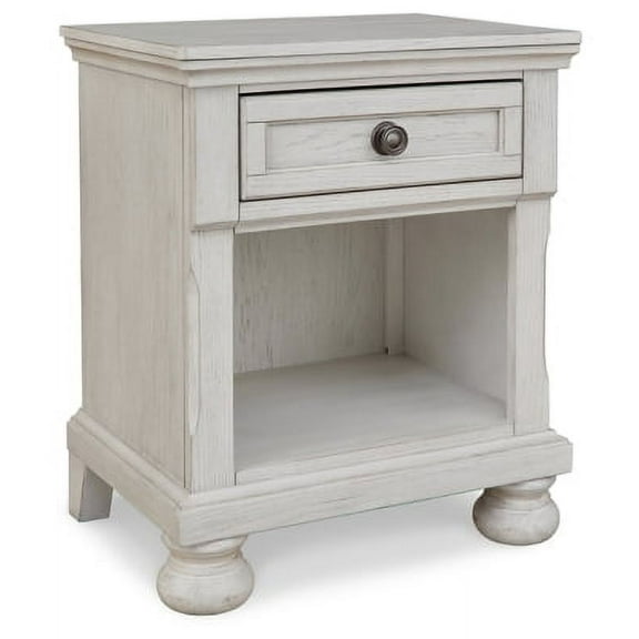 Signature Design by Ashley Casual Robbinsdale 1 Drawer Nightstand Antique White