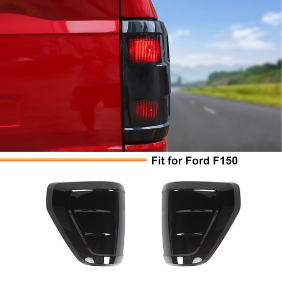 2x Rear Taillight Lamp Accessories Guards Cover Trim For Ford F-150 2021 Smoked