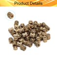 thumbnail image 3 of Wekity M3x6mm Female Thread Knurled Nuts Hx5mm OD Brass Threaded Insert Embedment Nuts Hydraulic Welded Joint Injection Molding Assortment Kit for 3D Printing Injection Molding 50PCS-0621, 3 of 5