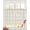 Beige, variant on Black Geometric Sheer Curtains 84 Inch Length 2 Panels Set for Living Room/Bedroom, Vintage Grid Plaid Colorful Lines Kitchen Curtains Grommet Semi-Sheer Curtains Drapes Window Treatments 42"x84"x2