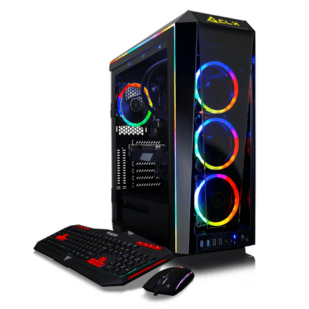 CLX - SET Gaming Desktop - Intel Core i9 10850K - 64GB Memory - NVIDIA GeForce RTX 3070 - 1TB NVMe SSD + 6TB HDD - Black