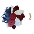 thumbnail image 3 of Fuebueo Patriotic Wreath 4th of July Decorations Front Door Independence Day Burlap Sunflower Wreath American Flag Decor for Outdoor Home Porch Wall Ornament, 13.8 Inch, 3 of 8