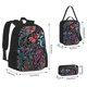 thumbnail image 2 of Disketp Paisley Mochila Estampada de Gran Capacidad con Lonchera y Estuche, Set de 3 Piezas para Estudiantes, 2 of 7