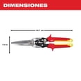 thumbnail image 2 of Tijeras Aviacion Milwaukee 11.5" Corte Largo Recto, 2 of 3
