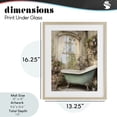thumbnail image 4 of Stupell Industries Shabby Chic Bathroom with Floral Filled Shelves Birch Framed Print Under Glass, 13 x 16, by Lettered and Lined, 4 of 8