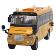 thumbnail image 1 of Simulación de autobús escolar, modelo de aleación, juguetes para jugar a , 5 juguetes abiertos con luz para decoración, colección para, 1 of 6