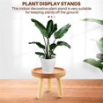 thumbnail image 2 of Wooden Plant Stand Flower Pot Base Holder Round for Indoor Outdoor, 2 of 5