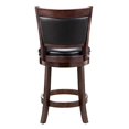 thumbnail image 3 of Ball & Cast Swivel Counter Height Barstool 24 Inch Seat Height Cappuccino Set of 2, 3 of 5