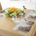 thumbnail image 4 of Ambesonne Animal Place Mats Set of 4, Kitten, Standard Size, Caramel White, 4 of 6