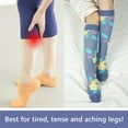 thumbnail image 4 of Wowstyle 3 Pairs Compression Socks for Women Knee High for Running Work Support Nurses Pregnancy Travel, 4 of 6
