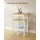 thumbnail image 5 of Set de mesa y sillas de bar VASAGLE Square Golden Oak, 5 of 8