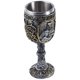 thumbnail image 3 of Copa de vino de caballero vikingo medieval, copa de vino de metal gótica, copa de whisky personalizada, copa de whisky de utilería para bodas, copa de vino roja, 3 of 4
