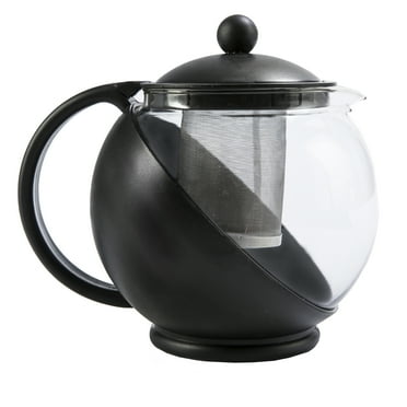 Primula 5 Cups Teapot with Infuser, Dishwasher Safe, Black
