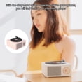 thumbnail image 3 of pitrice Turntable Universal Multicolor Wireless Speaker Stereo Sound Box Charging Record Player Home Studio Desktop Hotel Shop Pink, 3 of 8