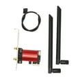 thumbnail image 2 of PCIE Wifi  Card, PCIEx1 Interface 1200Mbps PCIE WiFi Card  For Win 7 8 10 11 For PC, 2 of 8