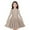 Khaki, variant on Odeerbi Kids Girls Long Sleeve A-Line Dress Spring Cute Flared Swing Dress Solid Color Stretchy Skater Dress Twirly School Recital Dress Kids Girls Clothes