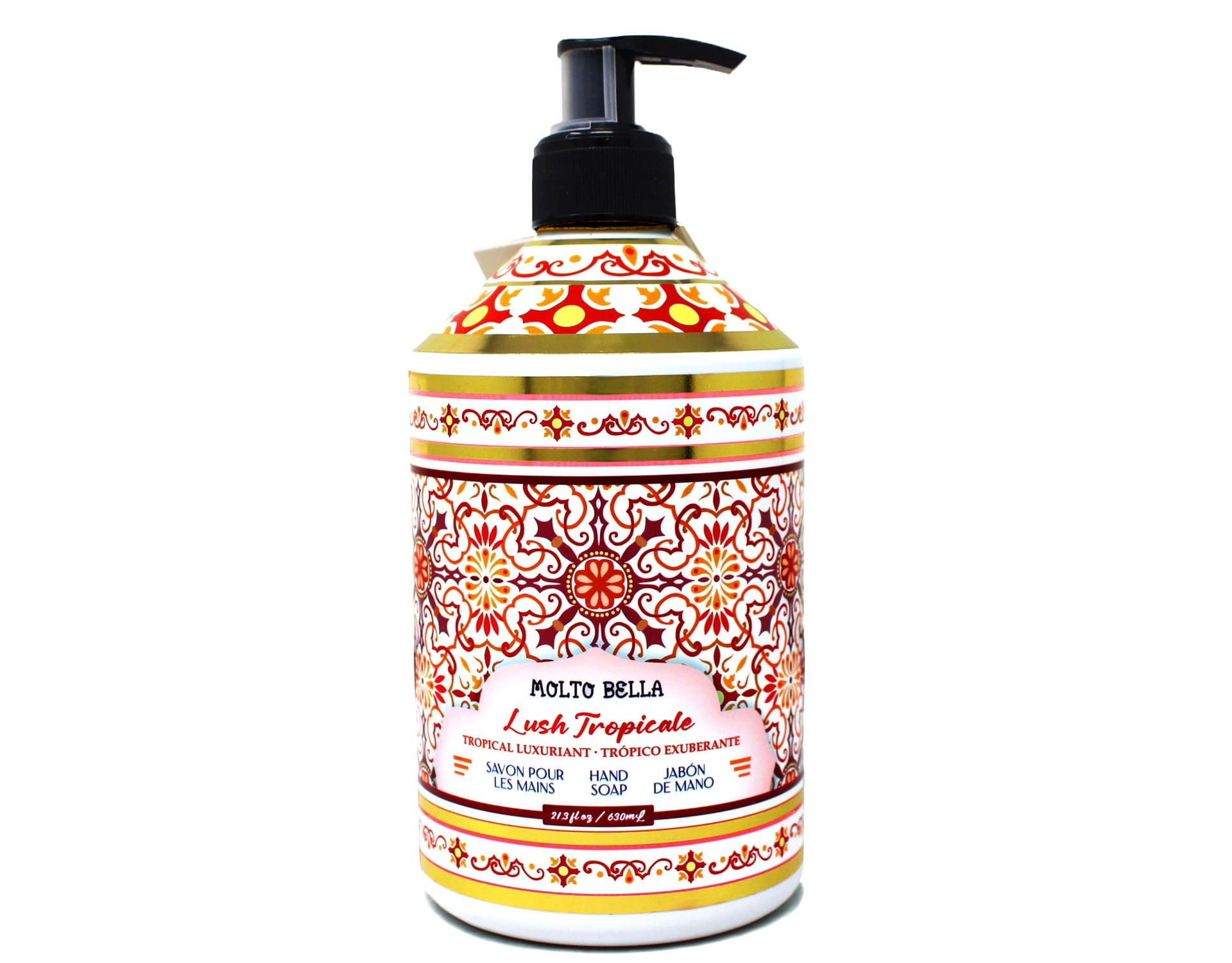 Molto Bella Hand Soap, Lush Tropicale Scent, 21.3 fl oz, 4 Pack