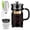 Black, variant on French Press Coffee Maker 304 Stainless Steel Coffee Press,with 4 Filters System, Heat Resistant Thickness Borosilicate French Press Glass, BPA-Free Brewed Tea Pot Coffee Plunger(Copper 12oz)