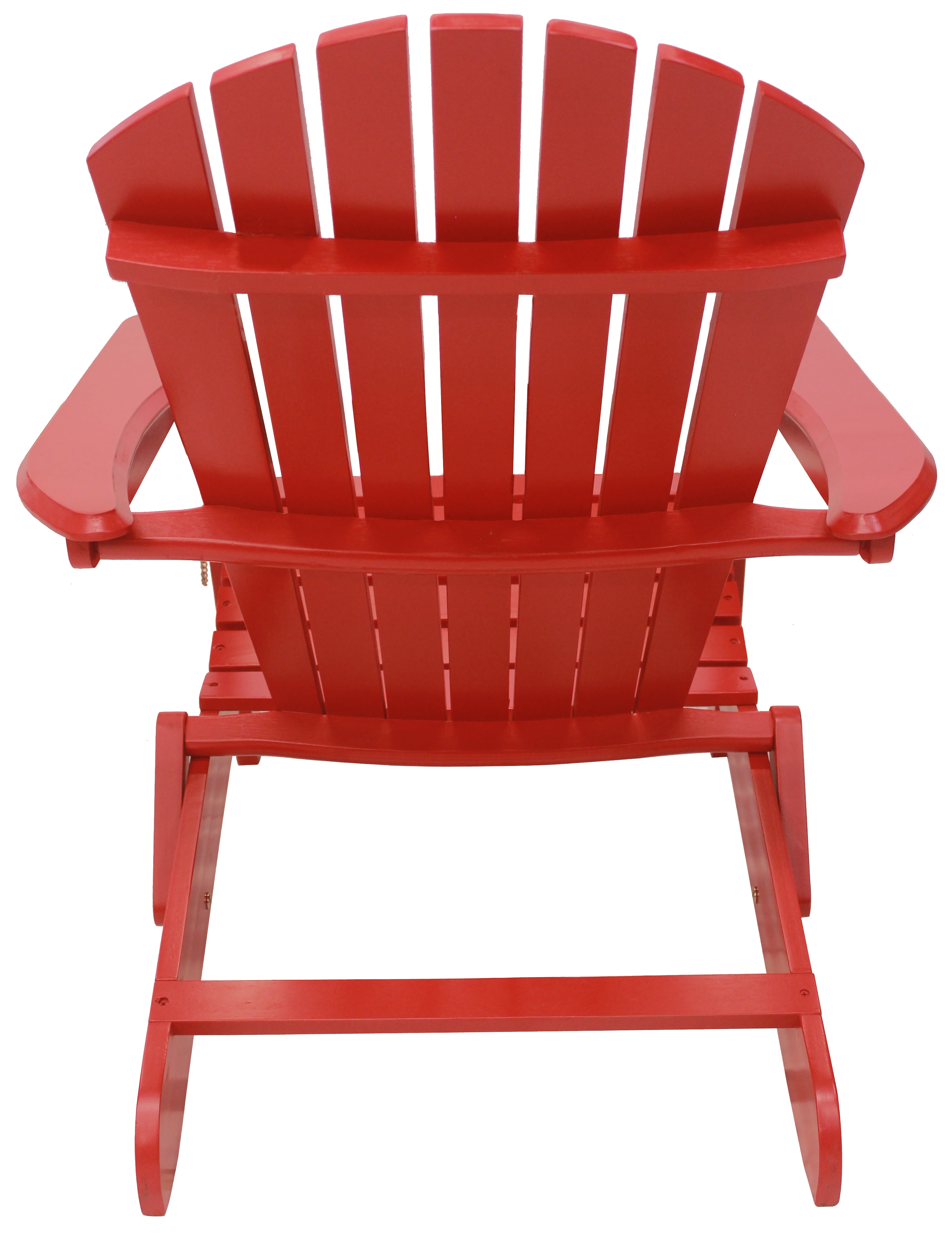 Leigh Country TX 39012 Adult Folding Outdoor Adirondack Chair Red