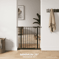 thumbnail image 3 of Comfy Cubs Baby Safety Gate - 3 Extensions 42"x1.9"x30", Adjustable Q195 Steel Gate (Black), 3 of 8