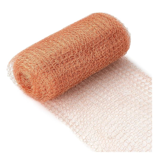Rollo de 3 de Alambre de Cobre de 12,7 cm X 3 Metros, Resistente A la Corrosión, para Roedores, Ideal para Jardín y Casa. Ideal para Bricolaje.