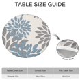 thumbnail image 6 of Vibrant Boho Style Round Tablecloth - Floral Print with Elastic Hem for 52 to 56 Inch Tables - Machine Washable Cover, 6 of 7