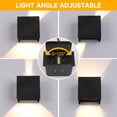 thumbnail image 2 of Lámparas LED de pared para exteriores Easyusahome, paquete de 4 unidades, 10 x 10 x 10 cm, IP65, 2 of 7