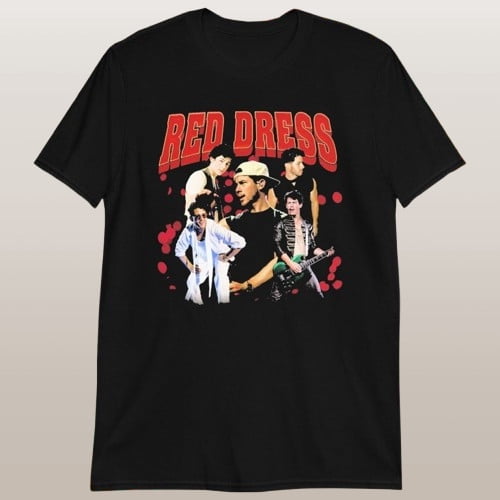Jonas Brothers Red Dress 2025 T-Shirts Unisex Fullsize S-5Xl