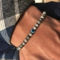 thumbnail image 4 of 6mm Natural Tiger Eye Beaded Bracelet For Men Women Turkish Amulet Protection Blue Evil Eye Bracelet For Women Spiritual Jewelry, 4 of 5