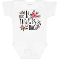thumbnail image 3 of Inktastic Our First Mother's Day Pink Flowers Boys or Girls Baby Bodysuit, 3 of 5