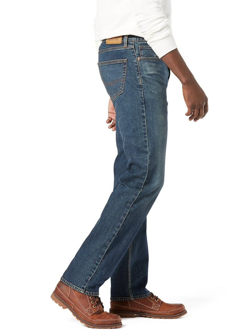 Levi Strauss Signature Men's Regular Fit Jeans Comfort Flex Denim