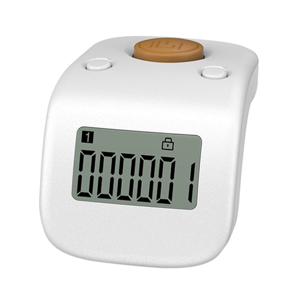 Portable Digital LCD Finger Ring Tally Counter Multi-color 6 Channel  Counting 6 Digit Buddha Bead Prayer Counter Clicker