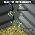 thumbnail image 3 of Domi Galvanized Raised Garden Bed ,Large Metal Planter Box for Growing Vegetables, Fruits, and Flowers Outdoors, Gray, 8x4x1.5ft, 3 of 7