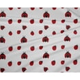 thumbnail image 4 of oneOone Polyester Lycra White Fabric Red Insect Sewing Material Print Fabric By The Yard 56 Inch Wide, 4 of 4