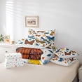 thumbnail image 4 of Erosebridal Colorful Butterfly Bedding Sets Twin Size, Rustic Animal Comforter Sets with Sheets, Flower Floral Decor, Reversible, 4 of 6