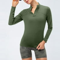 XUNKUSGA Clothes for Women Fleece Women's Activewear Quarter Zip Long Sleeve Pullover Sweatshirt Warm Winter Workout Tops for Women Fashion Slim Fit Golf Shirts S-2XL