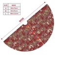 thumbnail image 5 of Kll 30" Christmas Tree Skirt Mushroom Xmas Tree Skirts Mat For New Year Xmas Holiday Party Indoor Outdoor Home Decoration, 5 of 9