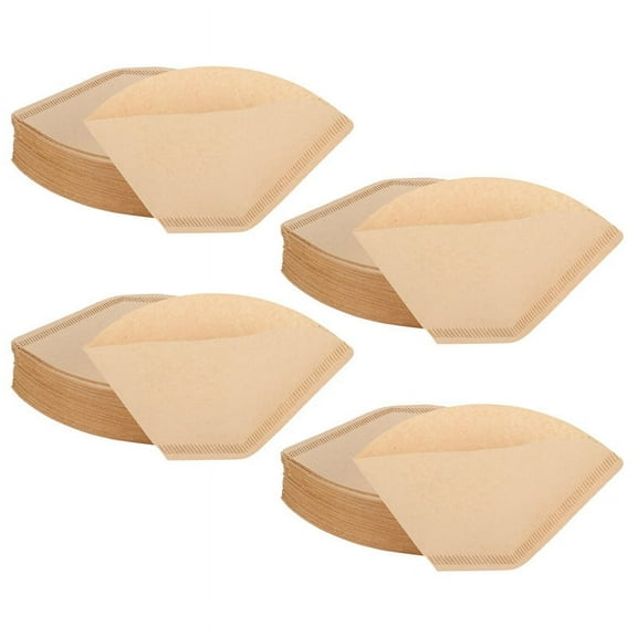 400Pcs Coffee Filters Disposable Cone Paper Filter Natural Unbleached 4-6 Cup for pour Over Makers