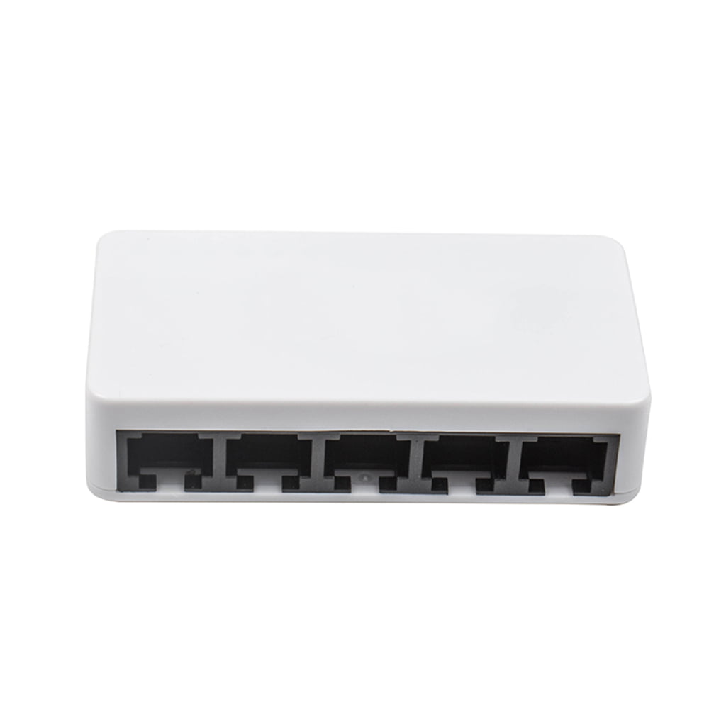 5 Ports Fast Ethernet RJ45 10/100Mbps Network Switch Switcher Hub Desktop Laptop,Portable Travel LAN Hub Power by Micro USB 